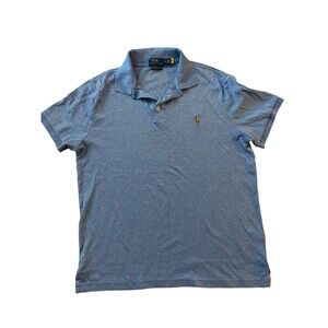 Polo Ralph Lauren Custom Slim Fit Blue Cotton Polo Shirt Men’s Size M